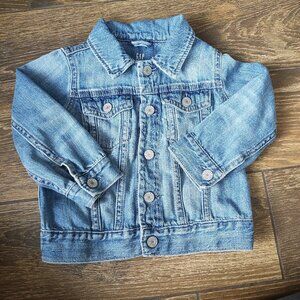 GAP Organic MF Medium Light Denim Jacket | Size 18-24 months